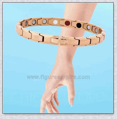 A stylish magnetic bracelet designed to stimulate lymphatic drainage and improve overall circulation for better health and wellness.