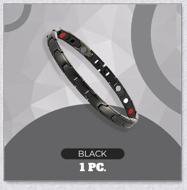 A stylish magnetic bracelet designed to stimulate lymphatic drainage and improve overall circulation for better health and wellness.