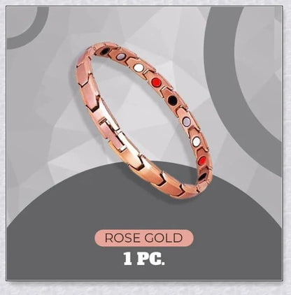 A stylish magnetic bracelet designed to stimulate lymphatic drainage and improve overall circulation for better health and wellness.
