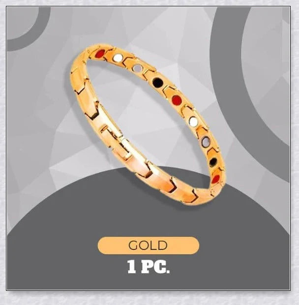 A stylish magnetic bracelet designed to stimulate lymphatic drainage and improve overall circulation for better health and wellness.