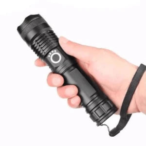 90,000 Lumens Xhp50.2 Most Powerful Flashlight with Telescopic Zoom and Rechargeable Battery Options