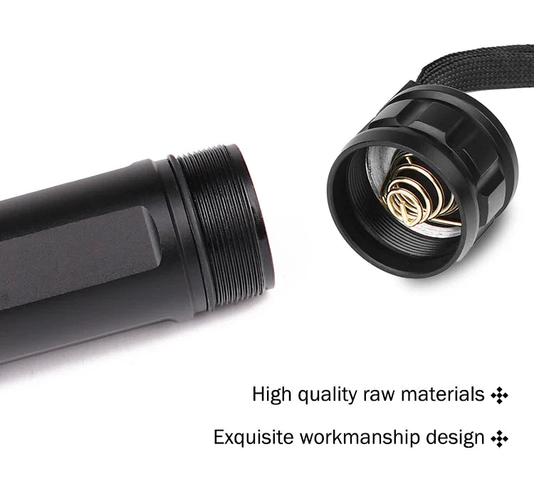 90,000 Lumens Xhp50.2 Most Powerful Flashlight with Telescopic Zoom and Rechargeable Battery Options
