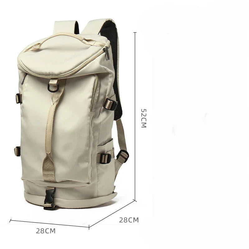 A high-capacity backpack made of durable Oxford cloth, perfect for adventurous travels and everyday use.