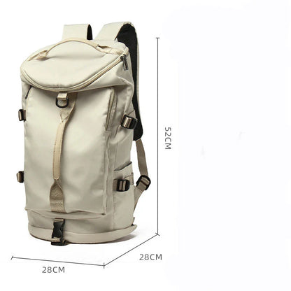 A high-capacity backpack made of durable Oxford cloth, perfect for adventurous travels and everyday use.