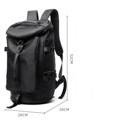 A high-capacity backpack made of durable Oxford cloth, perfect for adventurous travels and everyday use.