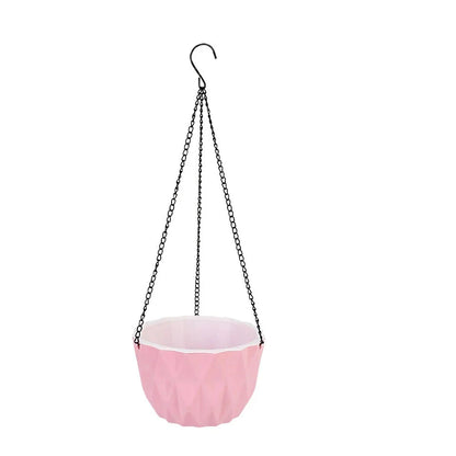 Sleek and modern wall hanging flower planter made of durable polyresin for indoor and outdoor use