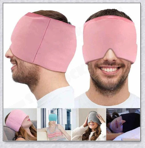 Adjustable, comfortable migraine relief hat with cold therapy to soothe headache pain