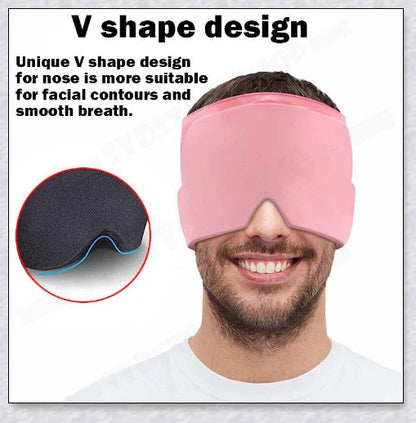 Adjustable, comfortable migraine relief hat with cold therapy to soothe headache pain