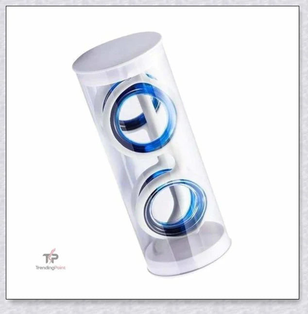 Motion Sickness Glasses with Boarding Ring technology that create an artificial horizon to relieve motion sickness symptoms