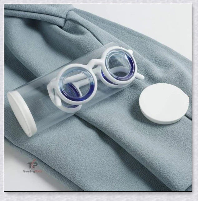 Motion Sickness Glasses with Boarding Ring technology that create an artificial horizon to relieve motion sickness symptoms