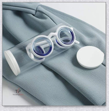 Motion Sickness Glasses with Boarding Ring technology that create an artificial horizon to relieve motion sickness symptoms