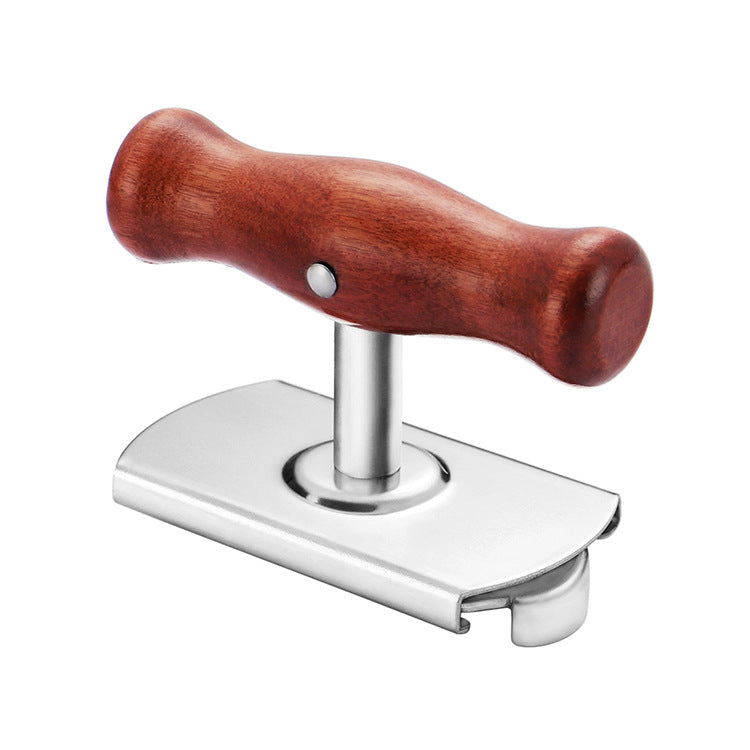 Adjustable jar opener with stainless steel construction that opens lids up to 8.5cm diameter within seconds using steel teeth that grip tightly without slipping, saving effort on stubborn jars and bottles in your kitchen.