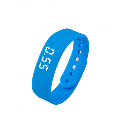 Ultra-Slim LED Digital Fitness Tracker - Waterproof Sports Smartband with 3D Pedometer, Sleep Monitor & Built-in USB Charge