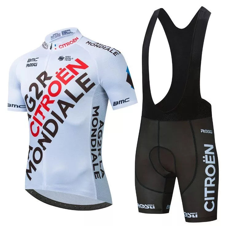 Breathable mesh cycling suit for men and women in various colors and sizes