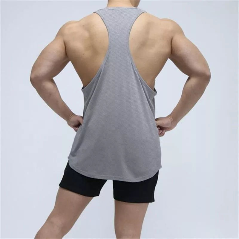 Men's basketball sleeveless t-shirt in quick-dry polyester fabric, available in seven colors