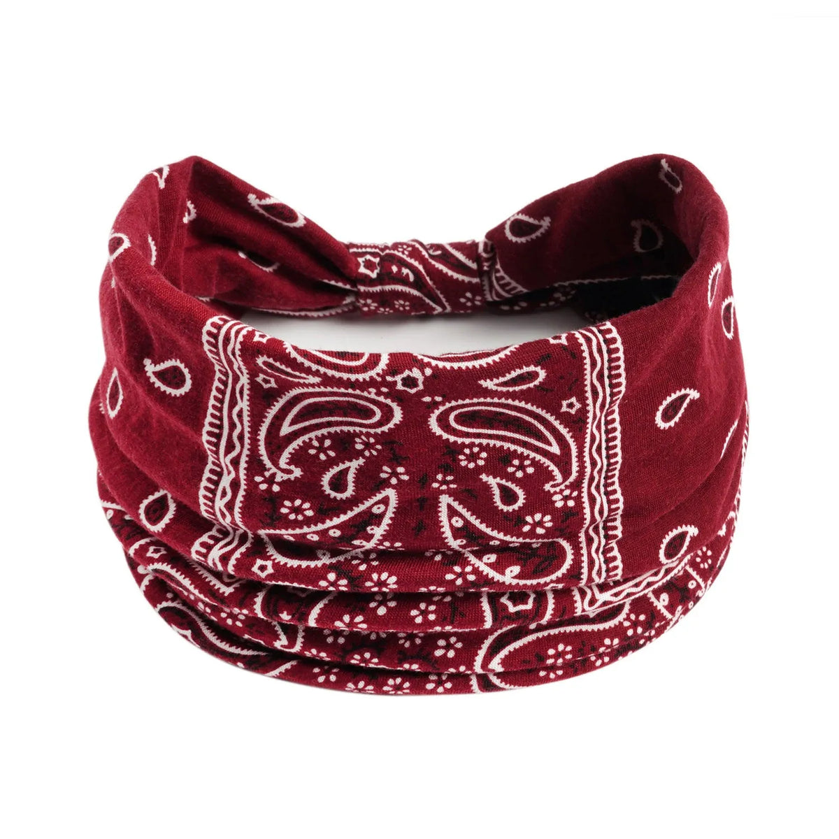 Bohemian cloth yoga sports headband with floral and polka dot patterns, available in multiple colours.