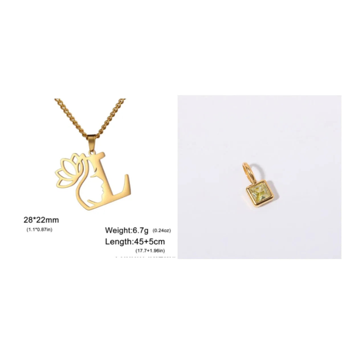 Stainless steel fashion necklace with geometric cross chain design and electroplated finish in gold or silver colour