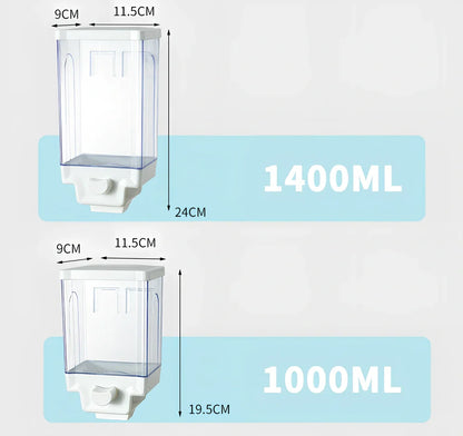 White wall mounted food storage containers with irregular shapes and airtight lids in three sizes