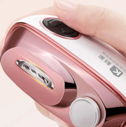Electric nail clippers with polishing function in blue, orange, or white colour with Type-C charging cable