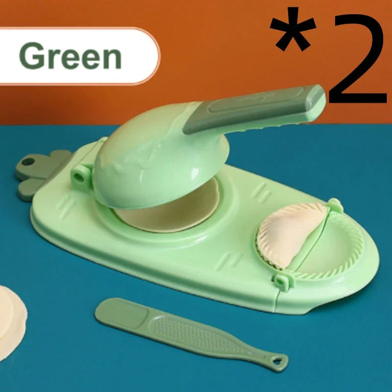 Premium 2-in-1 Dumpling Maker with Ergonomic Handle and Versatile Design for Effortless Dough Pressing and Skin Forming