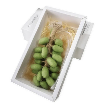 Handmade grape soap bar 120g with black green purple grape or litchi fragrance options