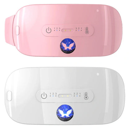 Creativity Simple Heating Waist Warm Belt in white, pink, lotus root pink, and piano white with USB cable
