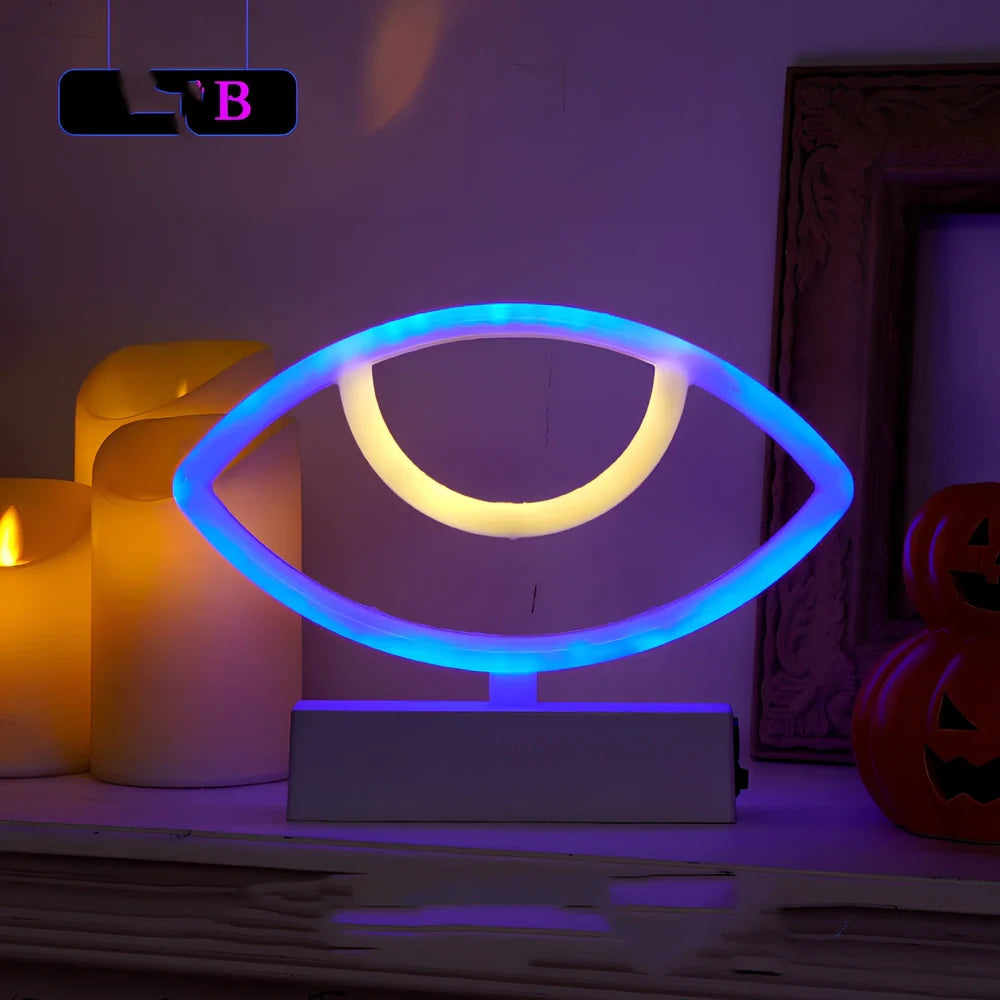 Set of nine glowing Halloween pumpkin lanterns in varying sizes from 14.5cm to 23cm height with plastic construction