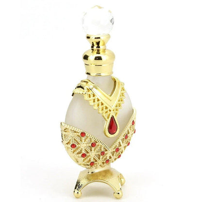 Luxurious Perfume Oil with Long-Lasting, Subtle Fragrance in Decorative Glass Bottle