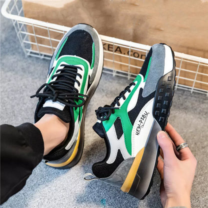 Men's Fleece Sports Casual Cotton Shoes in apricot, green, and beige