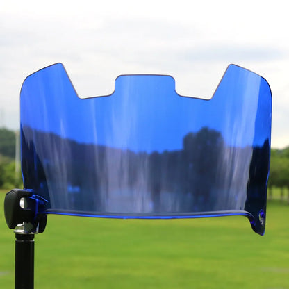 High-strength protective goggles designed for easy installation on an American style rugby helmet, shown in one of 24 available colours.