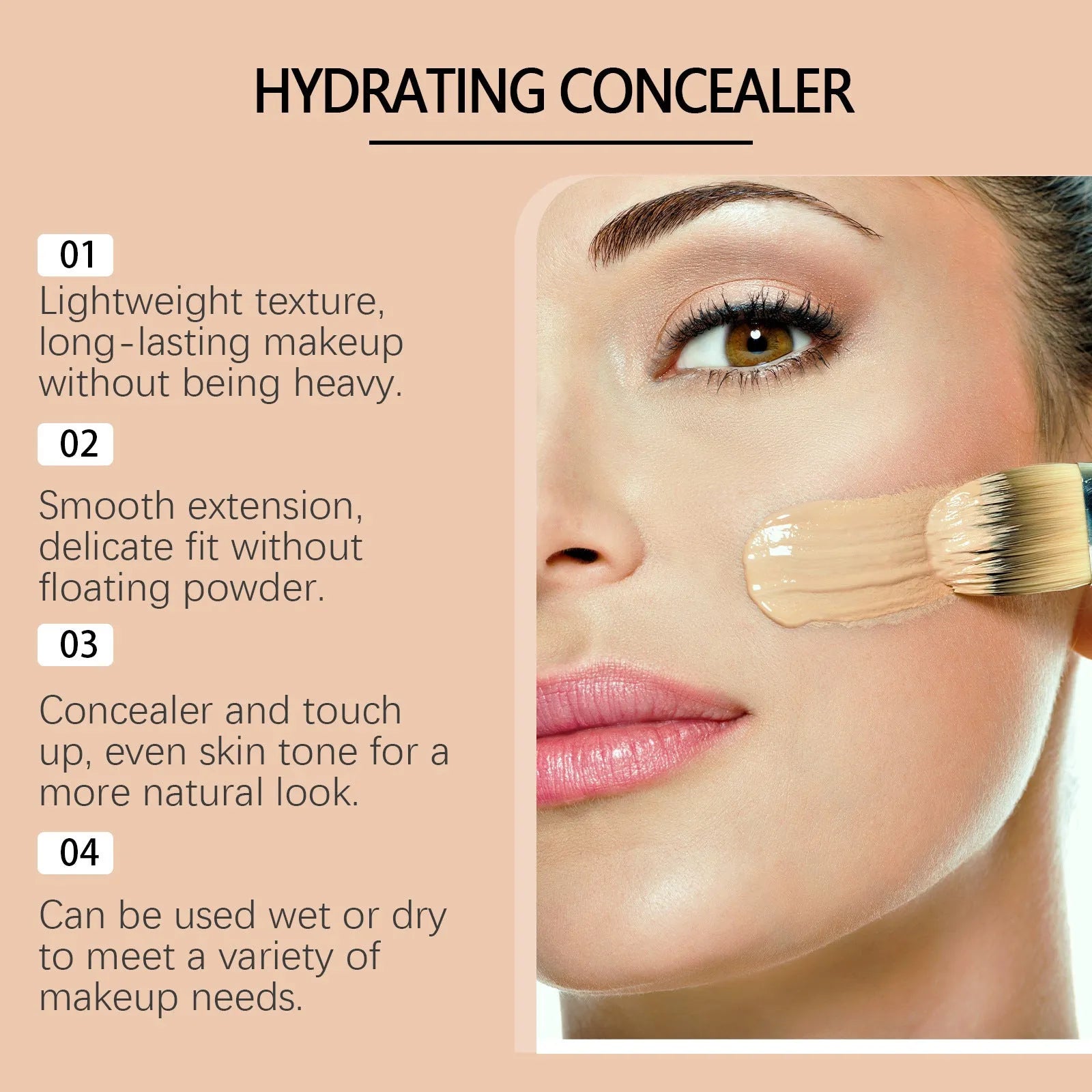 A 3.5ml bottle of medium skin liquid foundation with moisturising concealer properties.