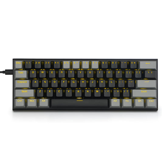 Aluminium alloy mechanical keyboard key caps in black, grey, and green colour scheme