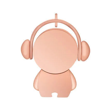 Personalised silver metal USB flash drive with cartoon musician car design