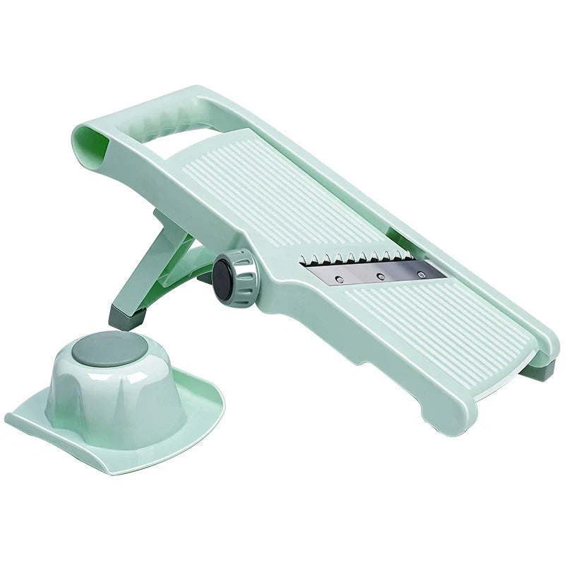 Multifunctional vegetable slicer with adjustable thickness settings for easy kitchen prep