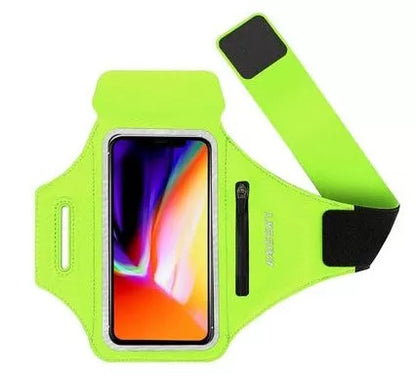 Running sports phone case arm band for iPhone 11 Pro Max X with reflective strip