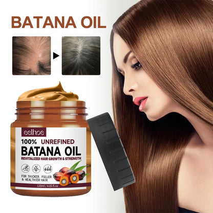 A premium hair conditioner with Batana oil that revitalizes, strengthens, and smooths damaged, frizzy hair for a healthier, more vibrant appearance.