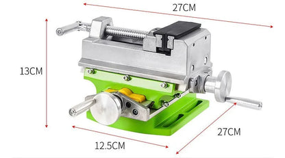 Mini bench drill milling machine with steel construction and chuck for drilling bits