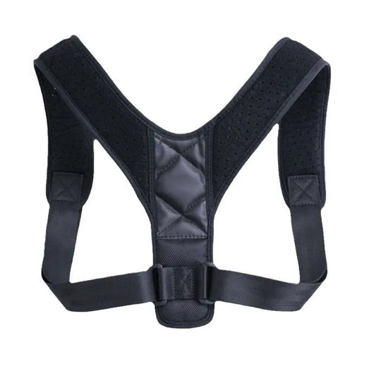Nylon back correction band for posture support, free size fits adults, breathable design