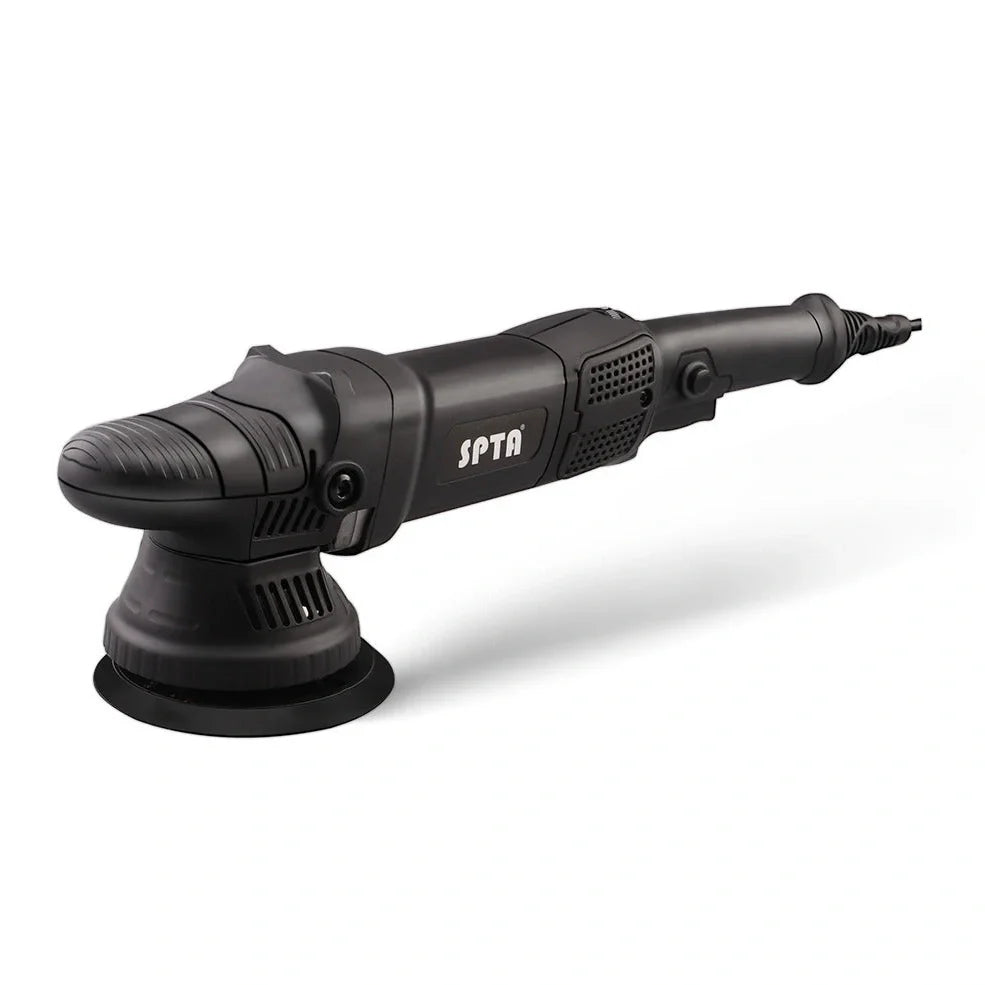 5-inch polishing machine with 125mm backing plate and variable speed control from 2000-5200 OPM