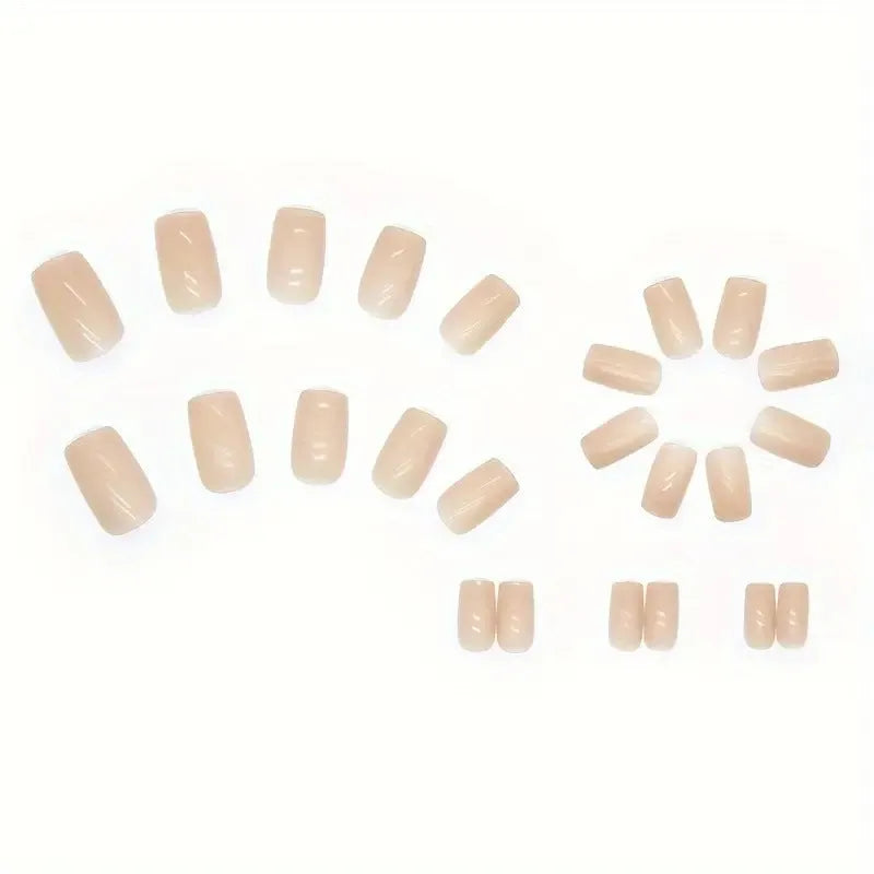 MY119 solid colour plastic false nail set with cute style design for ladies fashion wear
