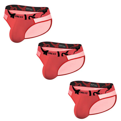 Men's low waist boxer shorts in breathable modal mesh, solid black, pink or red, sizes M to XXL