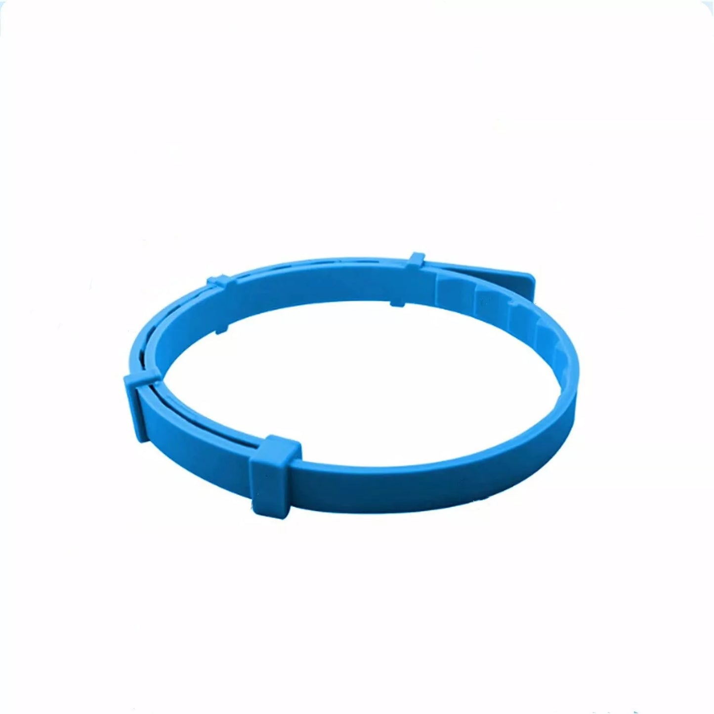 Adjustable silicone pet collar in various colors for flea and tick protection