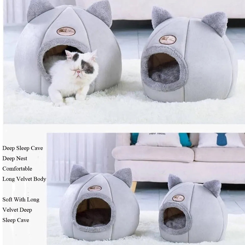 L size 36cm cube fully enclosed cat sofa bed with removable cushion