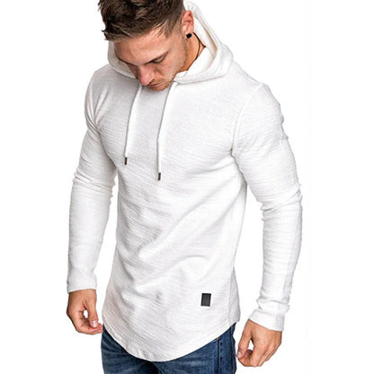 Men's slim fit hoodie in various colors, perfect for gym or casual wear