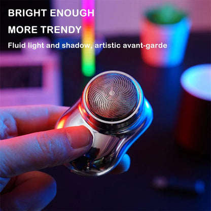 Cordless Compact Electric Shaver for Men - USB Rechargeable Portable Face Trimmer