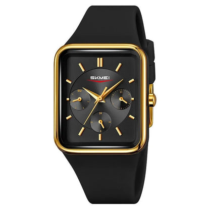 Square silicone digital waterproof watch for girls in multiple colour combinations
