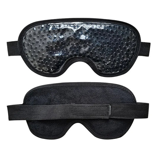 White portable eye care device with adjustable temperature settings from 40°C to 45°C for cold and hot compress therapy