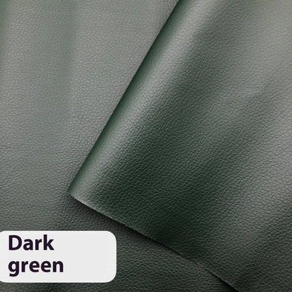 Self-adhesive leather repair patch 50cm x 138cm 0.5mm PVC in black for sofa and car seat