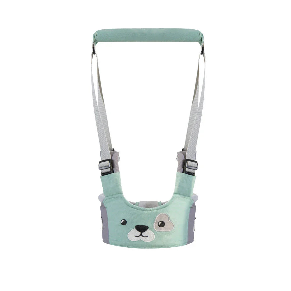 Hands-free baby walking assistant with multiple color options, featuring a comfortable and adjustable design to support your child's first steps.