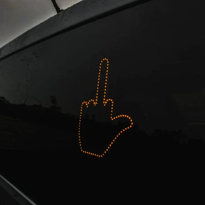 Illuminated gesture light with three modes for communicating with other drivers on the road